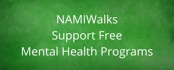 NAMIWalks is a mental health fundraiser for free mental health programs